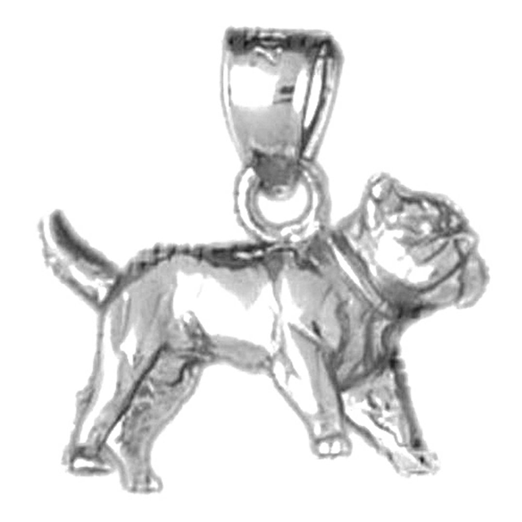 10K, 14K or 18K Gold Dog Pendant