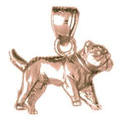10K, 14K or 18K Gold Dog Pendant