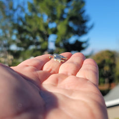 Colgante de perro Collie de oro de 10K, 14K o 18K