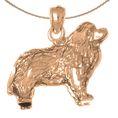Colgante de perro Cocker Spaniel de oro de 10K, 14K o 18K