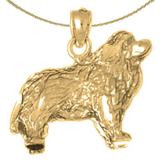 Colgante de perro Cocker Spaniel de oro de 10K, 14K o 18K
