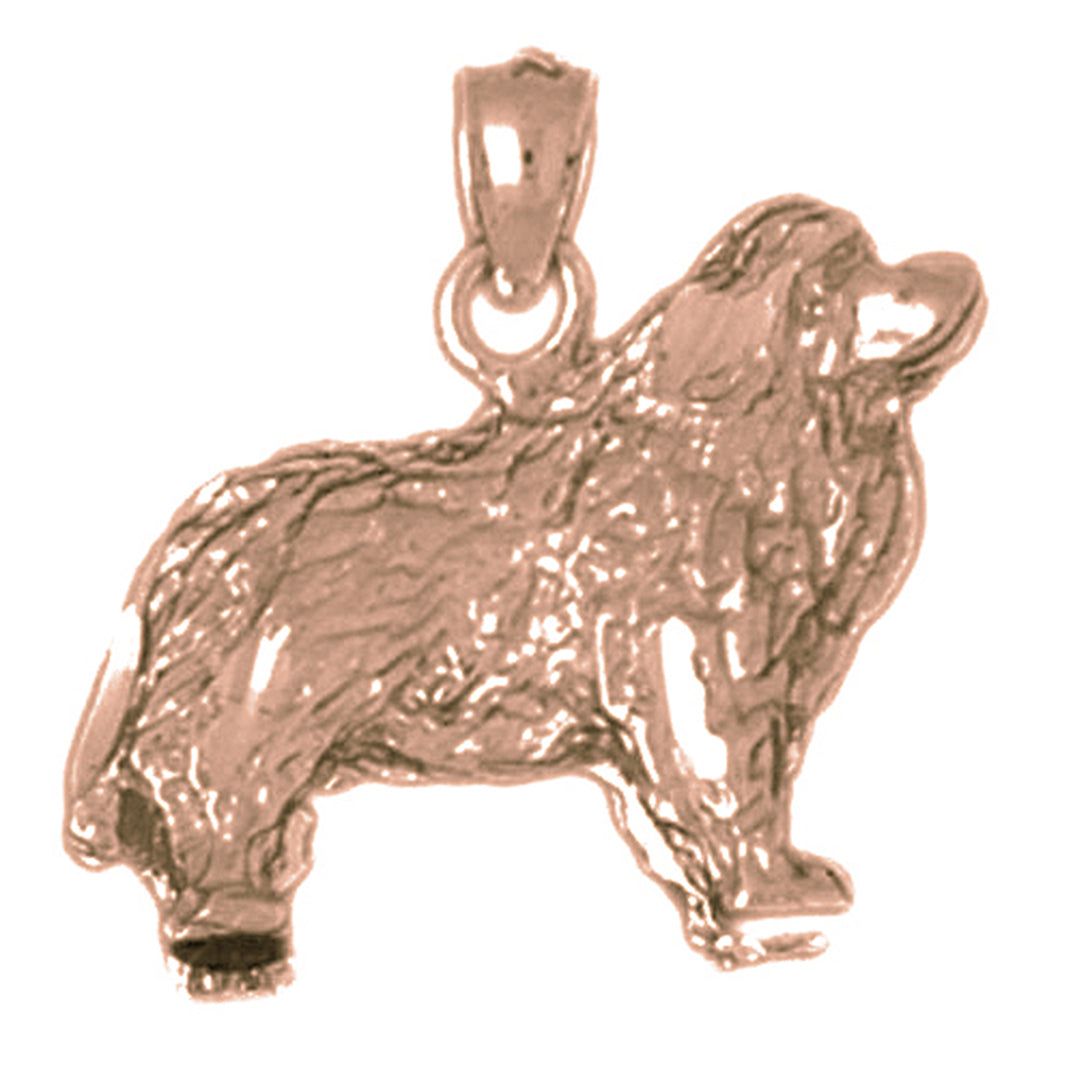 10K, 14K or 18K Gold Cocker Spaniel Dog Pendant