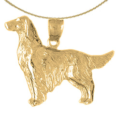 10K, 14K or 18K Gold Dog Pendant