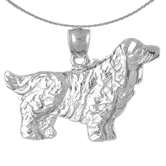 10K, 14K or 18K Gold Cocker Spaniel Dog Pendant