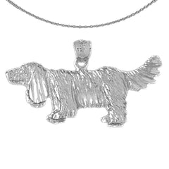 14K or 18K Gold Dog Pendant