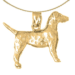 Colgante de Perro de Oro de 10K, 14K o 18K