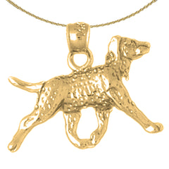 Colgante de Perro de Oro de 10K, 14K o 18K