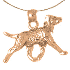 Colgante de Perro de Oro de 10K, 14K o 18K
