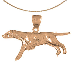 Colgante de Perro de Oro de 10K, 14K o 18K