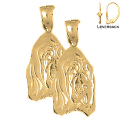 14K or 18K Gold Dog Earrings