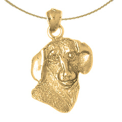 Colgante de Perro de Oro de 10K, 14K o 18K