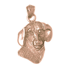 10K, 14K or 18K Gold Dog Pendant