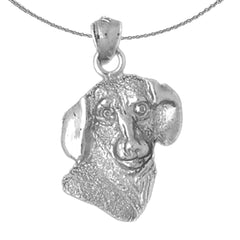 Colgante de Perro de Oro de 10K, 14K o 18K