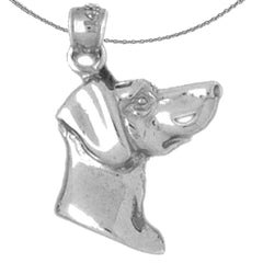 Colgante de Perro de Oro de 10K, 14K o 18K