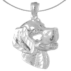 Colgante de Perro de Oro de 10K, 14K o 18K