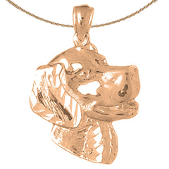 Colgante de Perro de Oro de 10K, 14K o 18K