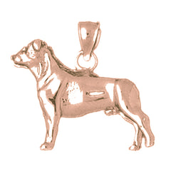 10K, 14K or 18K Gold Dog Pendant