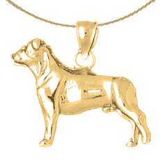 Colgante de Perro de Oro de 10K, 14K o 18K