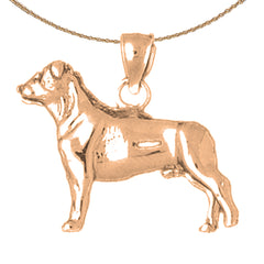 Colgante de Perro de Oro de 10K, 14K o 18K