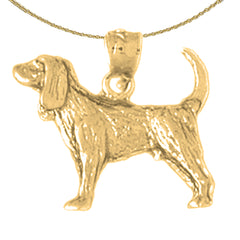 Colgante de Perro de Oro de 10K, 14K o 18K