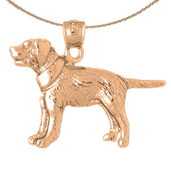 Hundeanhänger aus 10 Karat, 14 Karat oder 18 Karat Gold