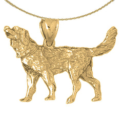 Colgante de Perro de Oro de 10K, 14K o 18K