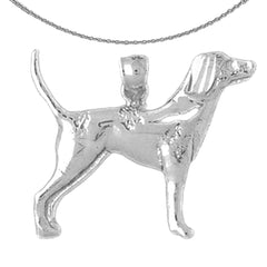 Colgante de perro de oro de 14 quilates o 18 quilates