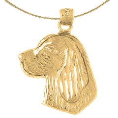 Colgante de Perro de Oro de 10K, 14K o 18K