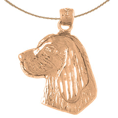 Colgante de Perro de Oro de 10K, 14K o 18K