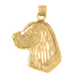10K, 14K or 18K Gold Dog Pendant