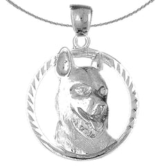 Colgante de perro pastor alemán de oro de 10 quilates, 14 quilates o 18 quilates