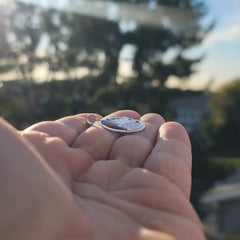 Colgante de perro pastor alemán de oro de 10 quilates, 14 quilates o 18 quilates