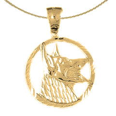 Colgante de perro pastor alemán de oro de 10 quilates, 14 quilates o 18 quilates