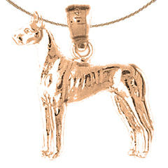 14K or 18K Gold Dog Pendant