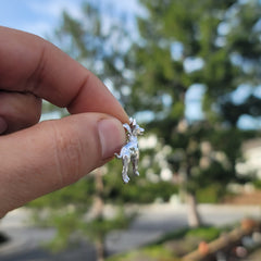 Colgante de perro chihuahua de oro de 10K, 14K o 18K