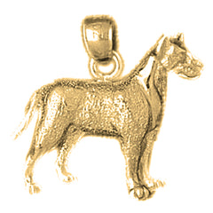 Colgante de Perro de Oro de 10K, 14K o 18K