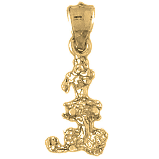 14K or 18K Gold Poodle Dog Pendant