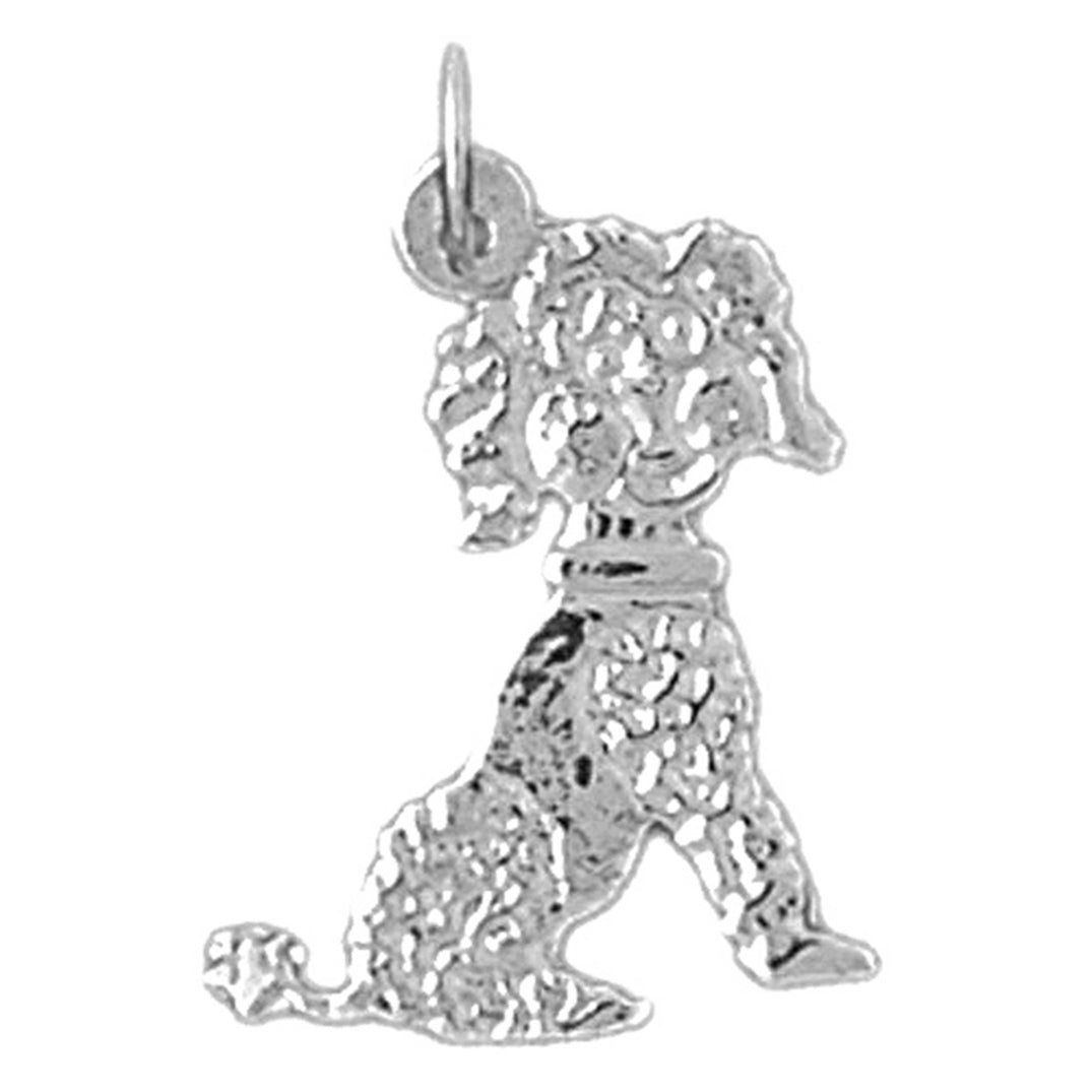 14K or 18K Gold Poodle Dog Pendant
