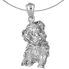 Colgante de Perro de Oro de 10K, 14K o 18K