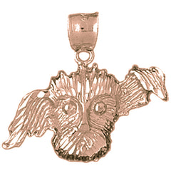 10K, 14K or 18K Gold Dog Pendant