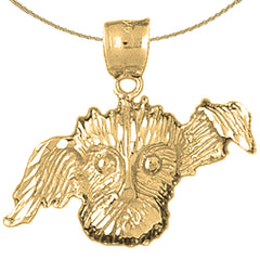 Colgante de Perro de Oro de 10K, 14K o 18K