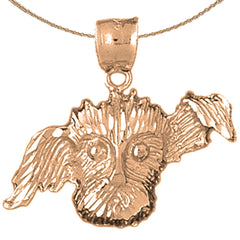 Colgante de Perro de Oro de 10K, 14K o 18K