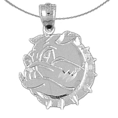Colgante Bulldog de Oro de 14K o 18K