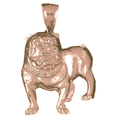 10K, 14K or 18K Gold Bulldog Pendant