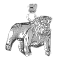 10K, 14K or 18K Gold Bulldog Pendant