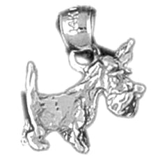 14K or 18K Gold Terrier Dog Pendant
