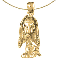 Colgante de Perro de Oro de 10K, 14K o 18K