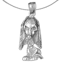 Colgante de Perro de Oro de 10K, 14K o 18K