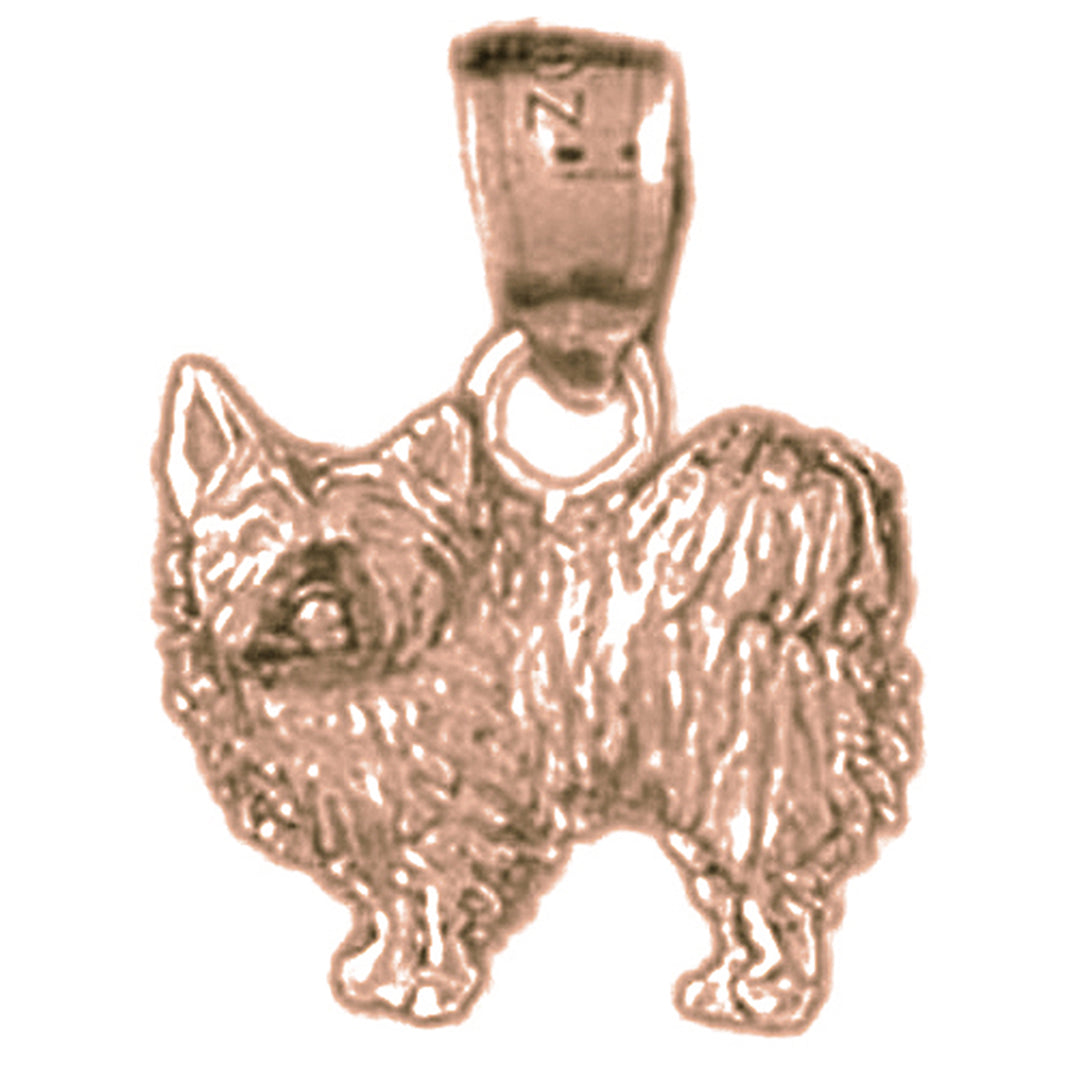 14K or 18K Gold Dog Pendant