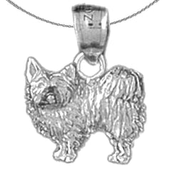 Colgante de perro de oro de 14 quilates o 18 quilates